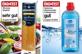 NORMA: ÖKO-TEST zeichnet NORMA-Spaghetti und Allzweck-Reiniger mit den Noten "sehr gut" und "gut" aus / Märzausgabe von Ökotest zeigt erneut: Beste Qualität zu kleinsten Preisen