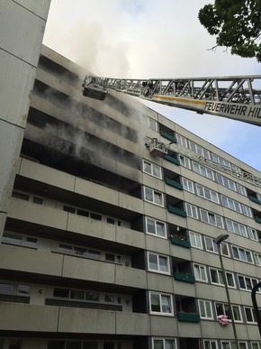 FW-ME: Wohnungsbrand mit Menschenrettung