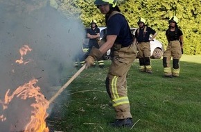 Kreisfeuerwehr Oldenburg: FW-OLL: Sonderdienst zur Vegetationsbrandbek&auml;mpfung: Feuerwehren Wildeshausen und D&uuml;ngstrup bereiten sich auf hei&szlig;e Tage vor