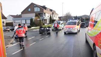 Kreispolizeibehörde Höxter: POL-HX: Quadfahrer verletzt sich bei Unfall