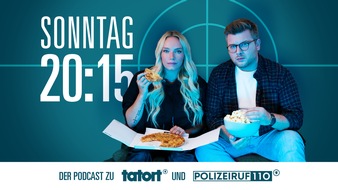 ARD Audiothek: Schon gehört? "Sonntag 20:15 Uhr - Der Podcast zu Tatort und Polizeiruf" kommt ab 17. Oktober in der ARD Audiothek