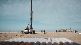 St. Peter-Ording: Baubeginn der neuen Strandbar 54° Nord am Ordinger Strand