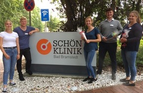 Schön Klinik: Pressemitteilung // Drei Auszubildende starten in der Schön Klinik Bad Bramstedt