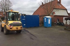 Polizeiinspektion Nienburg / Schaumburg: POL-NI: Ungewöhnlicher Diebstahl von einer Baustelle beschäftigt Polizeistation Landesbergen