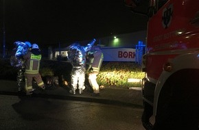 Feuerwehr Bottrop: FW-BOT: Flüssiggasaustritt auf Firmengelände