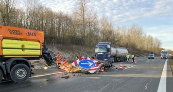 Polizeiinspektion Ludwigslust: POL-LWL: Verkehrsunfall mit Fahrzeuggespann der Autobahnmeisterei