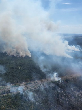 BPOLD 11: Erneuter Einsatz der Hubschrauber der Bundespolizei bei der Waldbrandbekämpfung in Sachsen und Thüringen