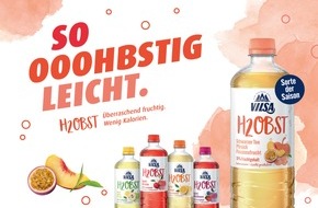 VILSA-BRUNNEN Otto Rodekohr GmbH: VILSA H2Obst-Range wächst um ooohbstige Sommer-Sorte: Mit VILSA H2Obst "Schwarzer Tee Pfirsich Passionsfrucht" die fruchtige Erfrischung der Saison erleben