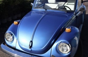 Kreispolizeibehörde Kleve: POL-KLE: Kerken - VW Käfer Cabrio mit dem Saisonkennzeichen KK-JG31 gestohlen / Zeugen gesucht