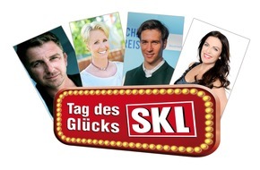 SKL - Millionenspiel: Vier Stars machen Träume wahr / Christine Neubauer, Sonja Zietlow, Hans Sigl und Felix Neureuther sind am 11. April die Glückspaten der SKL-Millionen-Show zum "Tag des Glücks" (FOTO)