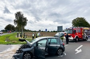 FFW Gemeinde Schwalmtal: FFW Schwalmtal: Technische Hilfeleistung nach Verkehrsunfall