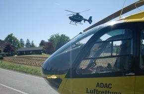 Feuerwehr Ennepetal: FW-EN: Landung zweier Rettungshubschrauber nach Motoradunfall