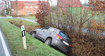 Polizei Coesfeld: POL-COE: Lüdinghausen, Ermen/Fahrt endet nach Flucht im Graben