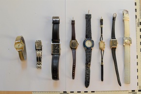 POL-OS: Dissen: Eigentümer gesucht - Uhren und Schmuckstücke aus Diebstählen sichergestellt
