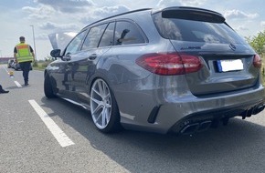Polizeipräsidium Mainz: POL-PPMZ: Tuning-Kontrolle am Europakreisel in Mainz
