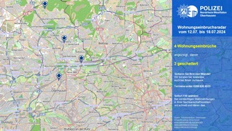 Polizeipräsidium Oberhausen: POL-OB: Wohnungseinbruchsradar für Oberhausen