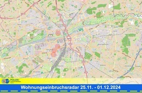 Polizeipräsidium Hamm: POL-HAM: Wohnungseinbruchsradar Hamm für die Woche vom 25. November bis 1. Dezember