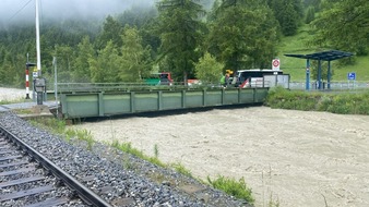 Matterhorn Gotthard Bahn / Gornergrat Bahn / BVZ Gruppe: Zermatt infolge Hochwassergefahr nicht erreichbar - Bahnersatz auf dem Abschnitt Visp-Täsch aufgeboten