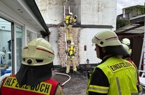 Freiwillige Feuerwehr der Stadt Goch: Feuerwehr Goch: Feuer in einem Innenhof