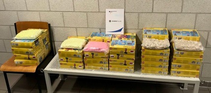 Bundespolizeidirektion Sankt Augustin: BPOL NRW: Bundespolizei beschlagnahmt 83 Kilogramm Betäubungsmittel