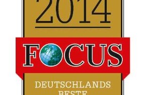 DVAG Deutsche Vermögensberatung AG: "Focus"-Spezial "TOP nationale Arbeitgeber 2014": Deutsche Vermögensberatung (DVAG) zählt zu den besten Unternehmen Deutschlands