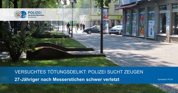 Polizei Dortmund: POL-DO: Versuchtes Tötungsdelikt: 27-jähriger nach Messerstichen schwer verletzt - Polizei sucht Zeugen