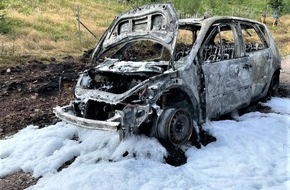 Landespolizeiinspektion Nordhausen: LPI-NDH: Pkw geht in Flammen auf