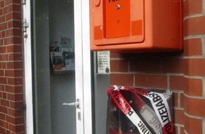 Polizeiinspektion Stade: POL-STD: Ehrlicher Finder gibt zwei Geldbörsen mit fast zehntausend Euro ab, Unbekannte sprengen Briefkasten an Horneburger Polizeistation