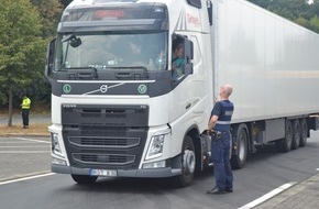 Polizeipräsidium Westpfalz: POL-PPWP: Verkehrssicherheitsaktion: "Brummis im Blick" - Polizei überwacht Lkw-Verkehr