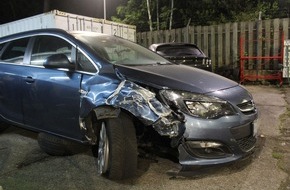 Polizei Rheinisch-Bergischer Kreis: POL-RBK: Bergisch Gladbach - Alkoholisierter Fahrer verursacht Verkehrsunfall mit hohem Sachschaden