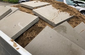 Polizei Minden-Lübbecke: POL-MI: Ladungssicherung mit Betonplatten