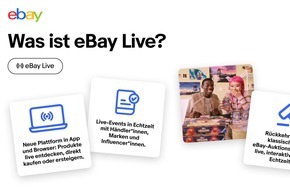 eBay Deutschland: Mit eBay Live startet eine neue Ära des Online-Shoppings – und das legendäre Auktionsgefühl kehrt zurück