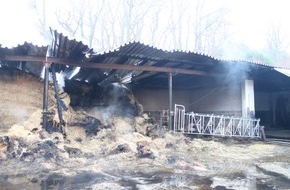 Polizei Düren: POL-DN: Brand auf einem Bauernhof in Heimbach