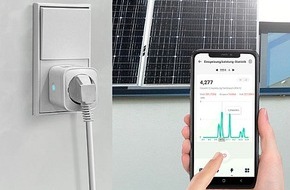 PEARL GmbH: Energie des Akku-Speichers regeln: revolt Smarter Energiemess-Stecker für Akkuspeicher LIT-2150, WLAN, App, Timer