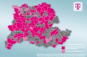 Deutsche Telekom AG: Glasfaserausbau für die Gigabit Region Stuttgart: Die Telekom hat geliefert