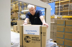 action medeor e.V.: action medeor sendet Hilfsg&uuml;ter aus Deutschland in Ebola-Region