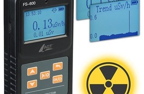 PEARL GmbH: AGT Digitaler Geigerzähler für Alpha-, Beta- & Gammastrahlung, LCD-Display: Durch LCD-Anzeige und Alarmfunktion bei Strahlung auf Nummer sicher gehen
