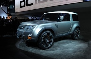 Jaguar Land Rover Deutschland GmbH - Presse Land Rover: Design-Ideen für die Zukunft des Defender / Weltpremiere auf der IAA: Land Rover präsentiert Studie DC100 (mit Bild)