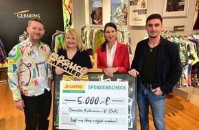 Sächsische Lotto-GmbH: Sachsenlotto setzt auf kreative Köpfe: René König übergibt 5.000 Euro an den Chemnitzer Kulturverein CheK