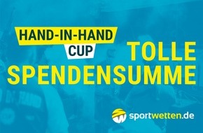 sportwetten.de: sportwetten.de generiert 24.000 EUR für den "Hand-in-Hand-Cup"