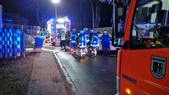 Feuerwehr Datteln: FW Datteln: Kellerbrand im Möllerskamp