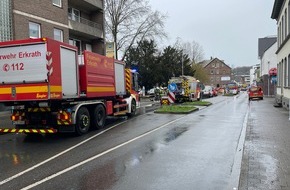 Feuerwehr Erkrath: FW-Erkrath: Erneute Gasausströmung an der Kreuzstraße