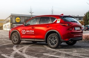 Lidl: Mazda Carsharing, Partner im Flinkster Netzwerk der Deutschen Bahn, erweitert Angebot: Fahrzeuge an 113 weiteren Lidl-Filialen in zwölf Bundesländern