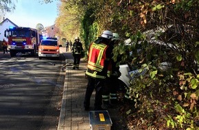 Feuerwehr Herdecke: FW-EN: Drei verletzte Personen bei heftigem Auffahrunfall im Westender Weg