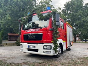 FW Flotwedel: Übergabe eines neuen Feuerwehrfahrzeuges an die Ortsfeuerwehr Bockelskamp