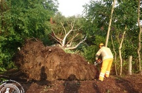 Freiwillige Feuerwehr der Stadt Lohmar: FW-Lohmar: Sturmschäden nach Unwetter