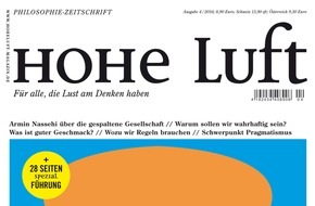 Hohe Luft Magazin: Maria Schrader: "Das Wort 'Heimat' kommt mir nicht über die Lippen"