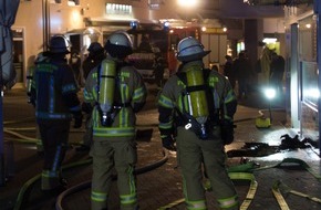 Freiwillige Feuerwehr Menden: FW Menden: Brand in der Bahnhofstraße
