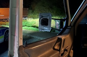 Verkehrsdirektion Mainz: POL-VDMZ: Mit Rissen in der Scheibe und Kosmetikspigeln unterwegs