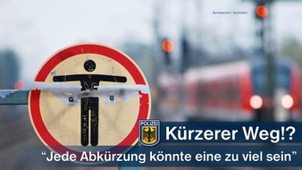 Bundespolizeidirektion München: Bundespolizeidirektion München: Nur den Weg zur Arbeit abkürzen!? 31-Jähriger in Freising unter Lebensgefahr in der Dunkelheit in den Gleisen unterwegs